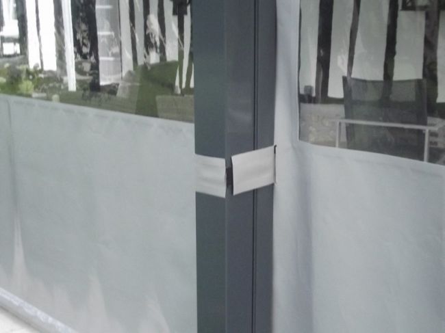 Bâche de terrasse de mobil home et avancée de maison